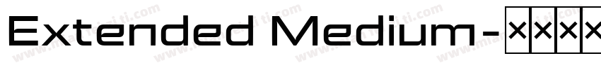 Extended Medium字体转换
